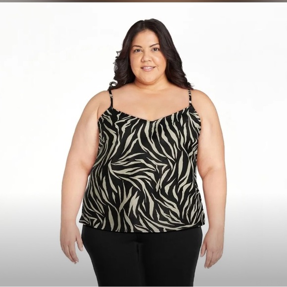 Time and Tru Tops - NWT 3X satin animal print camisole top